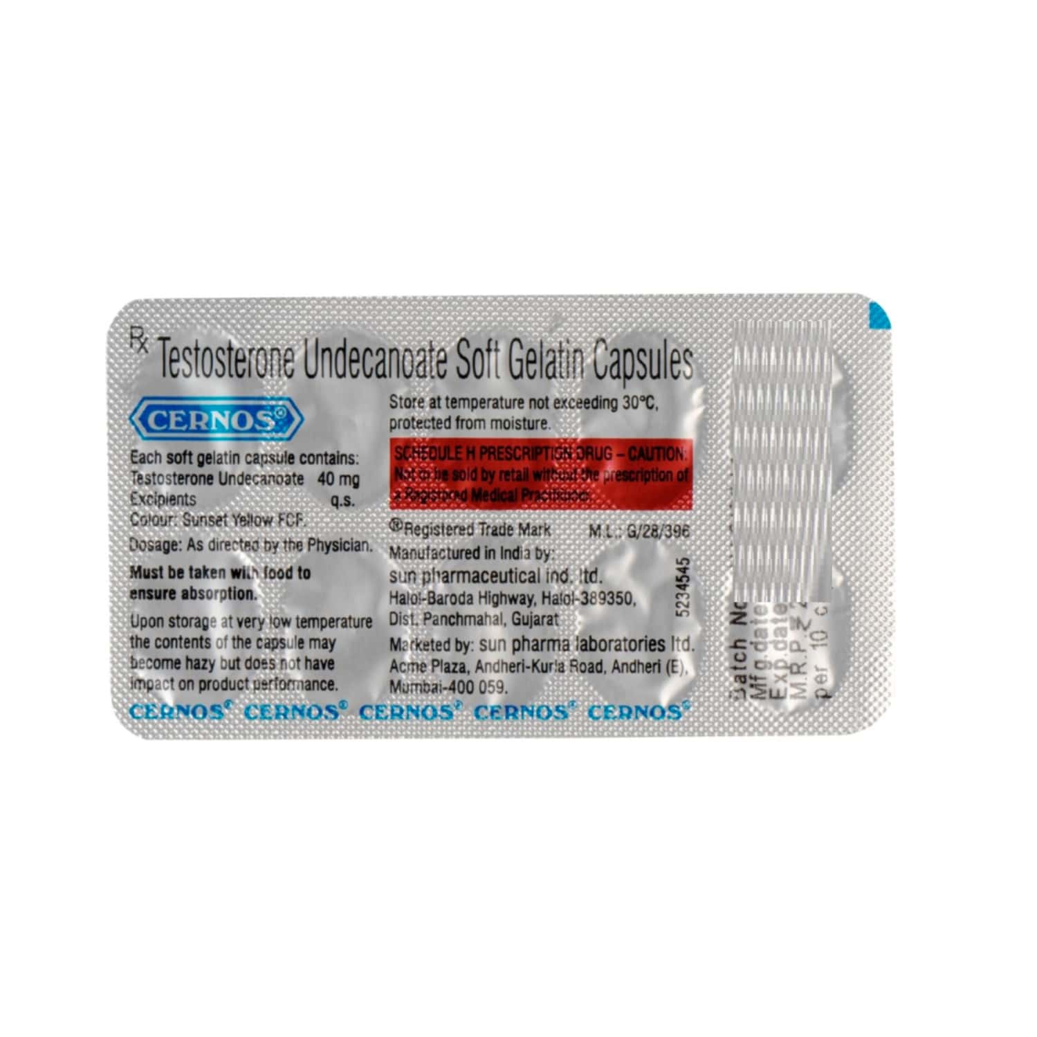 Cernos Soft 40mg Tablets