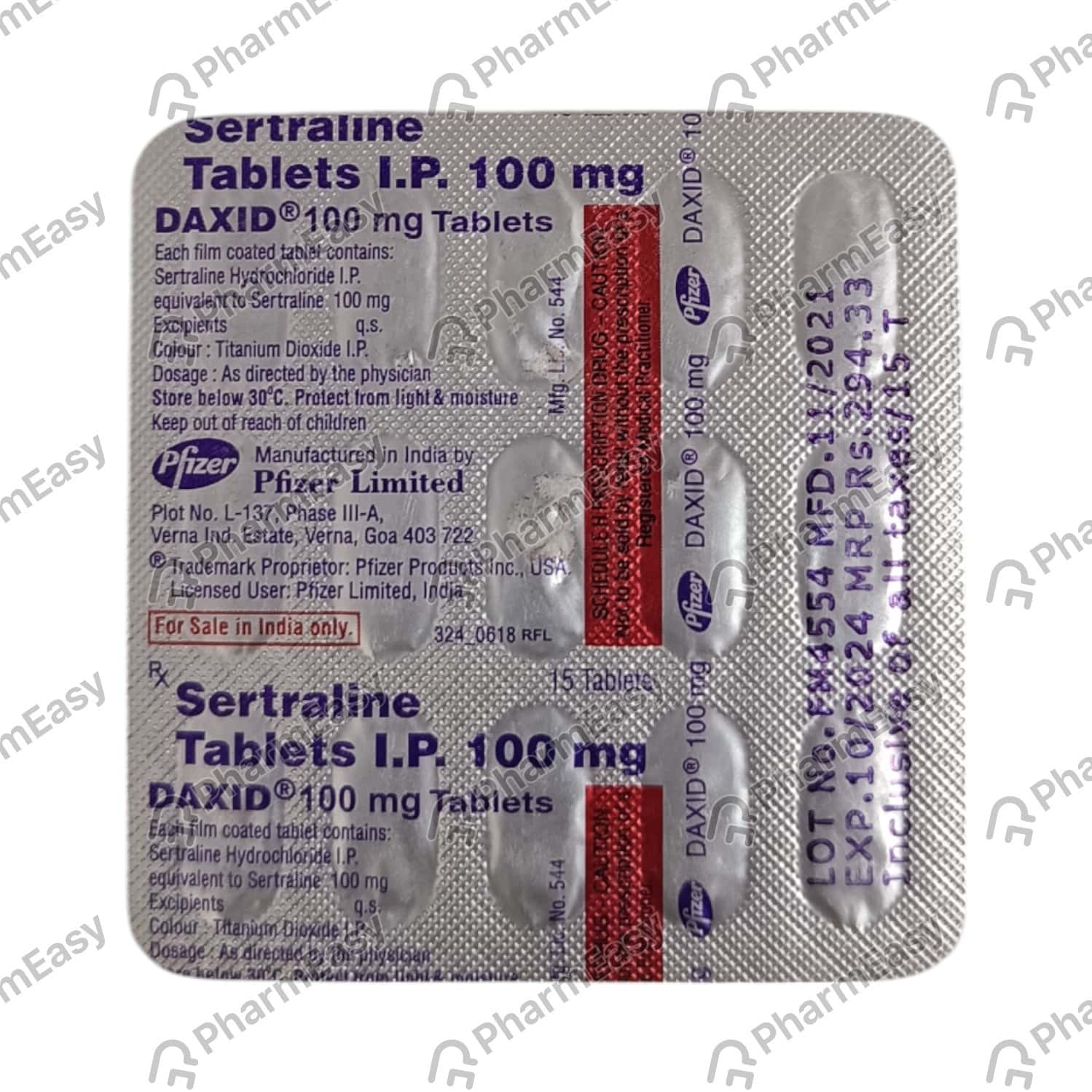 Daxid 100mg Tablets