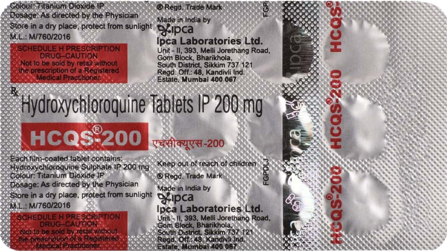 Hcqs 200mg Tablets