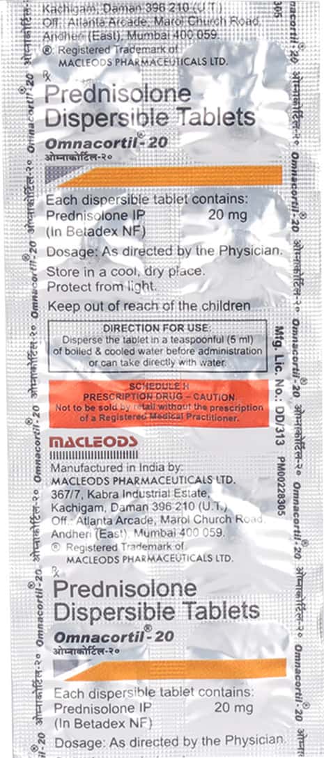 Omnacortil 20mg Tablets