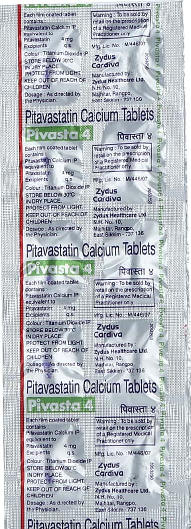 Pivasta 4mg Tablets