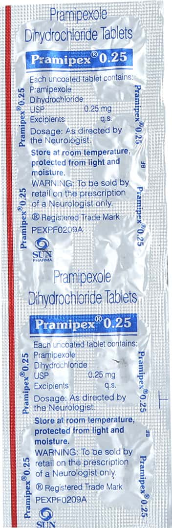 Pramipex 0.25mg Tablets