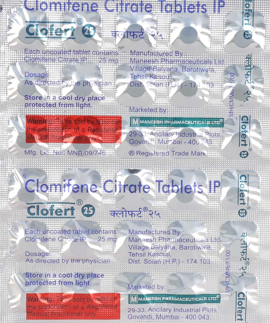 Clofert 25mg Tablets