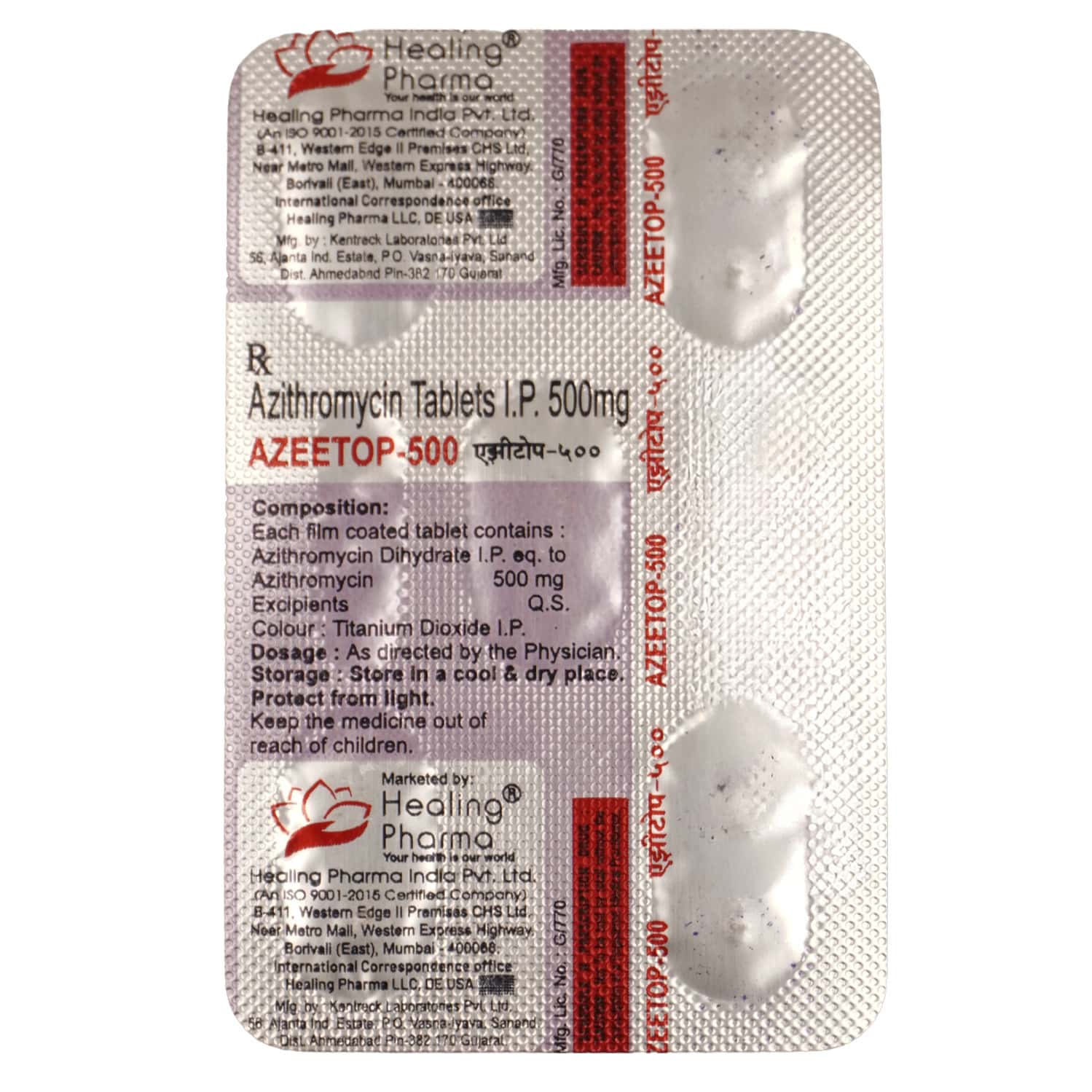 Azeetop 500mg Tablets