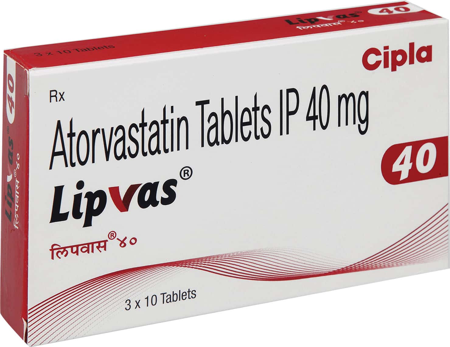 Lipvas 40mg Tablets