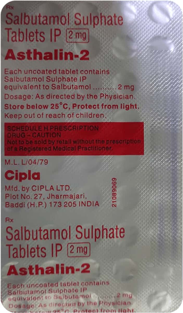 Asthalin 2mg Tablets
