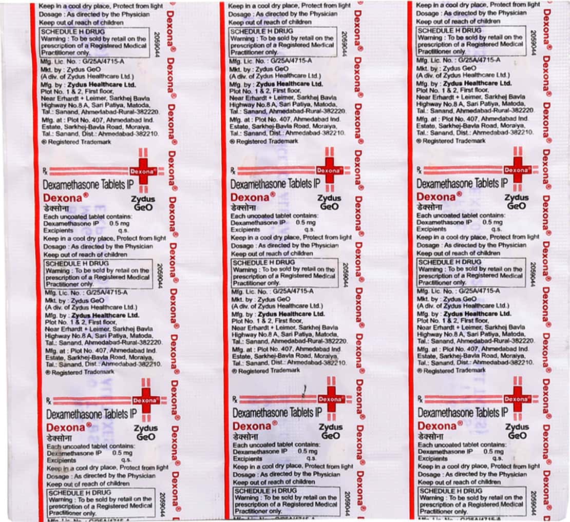 Dexona 0.5mg Tablets