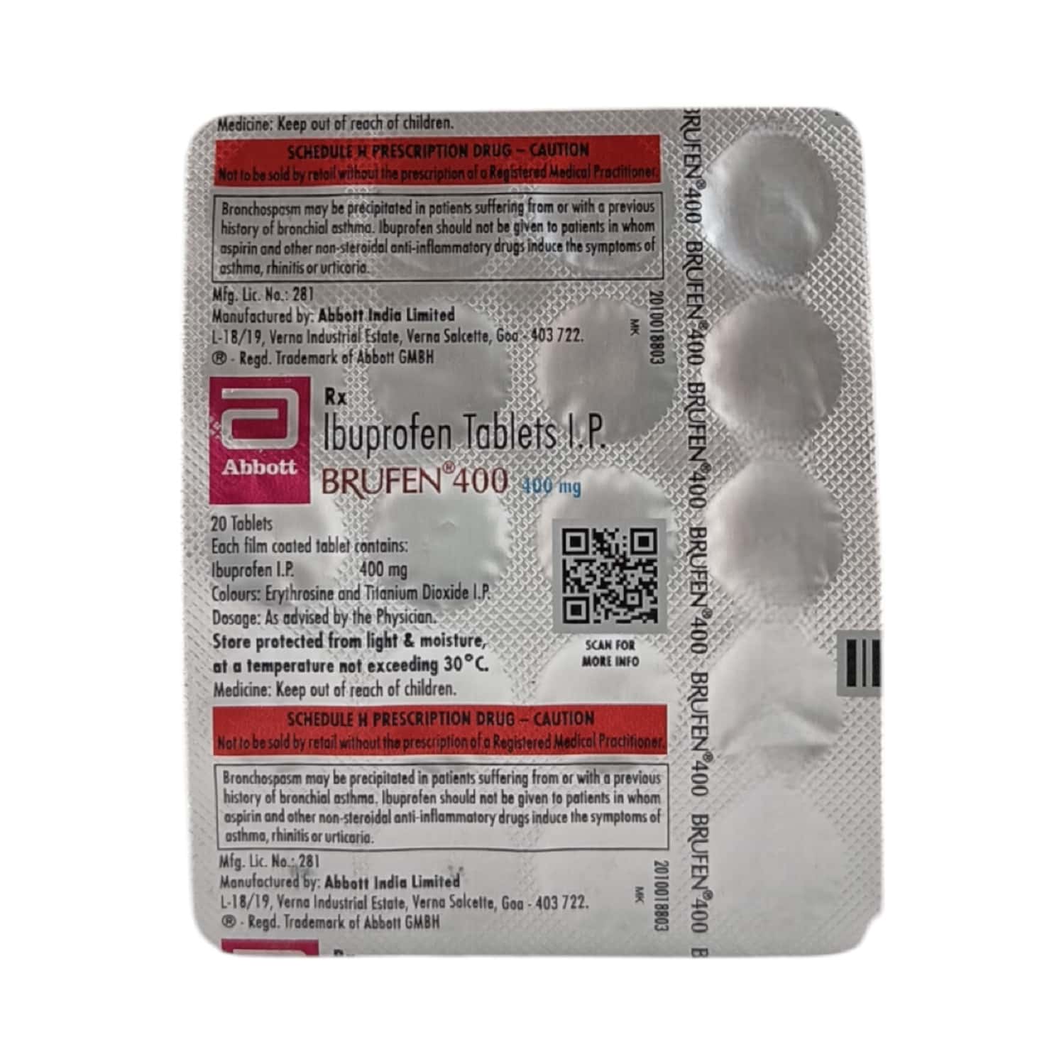 Brufen 400mg Tablets