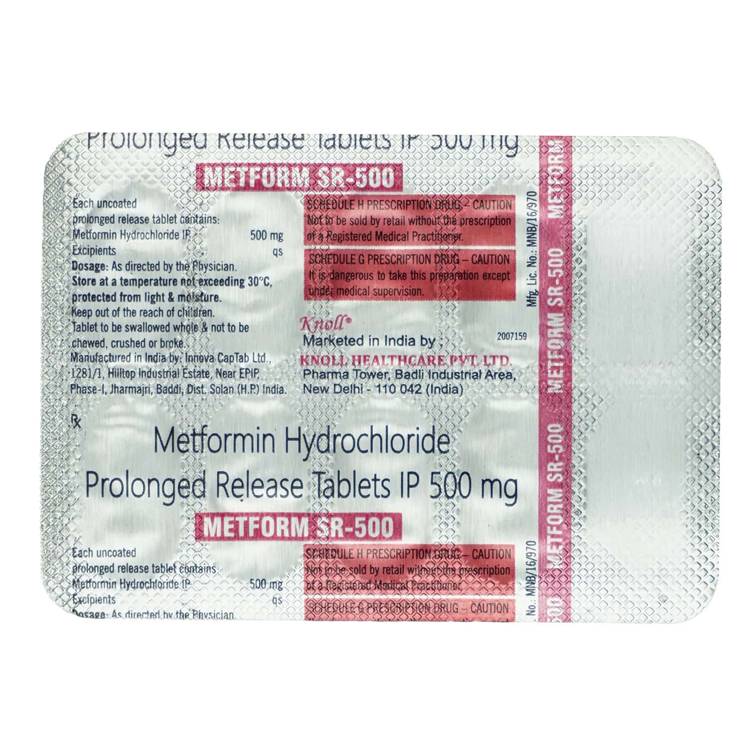 Metfor 500mg Tablets