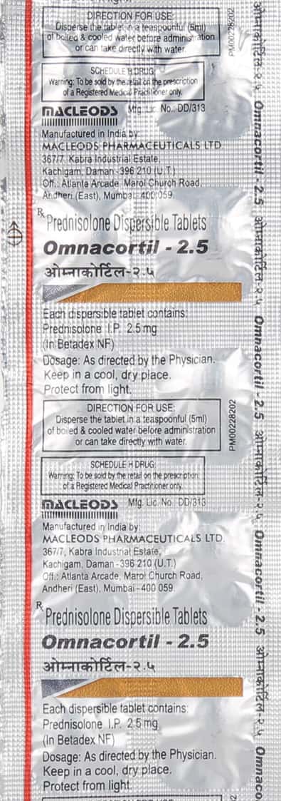 Omnacortil 2.5mg Tablets
