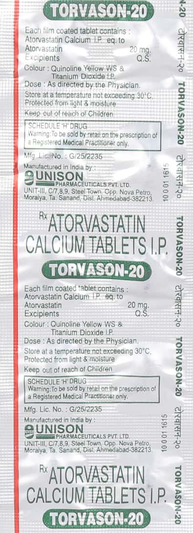 Torvox 20mg Tablets