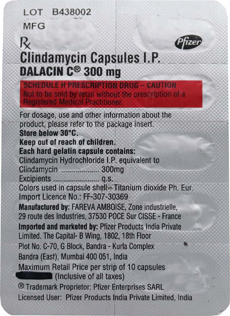 Dalacin C 300mg Tablets