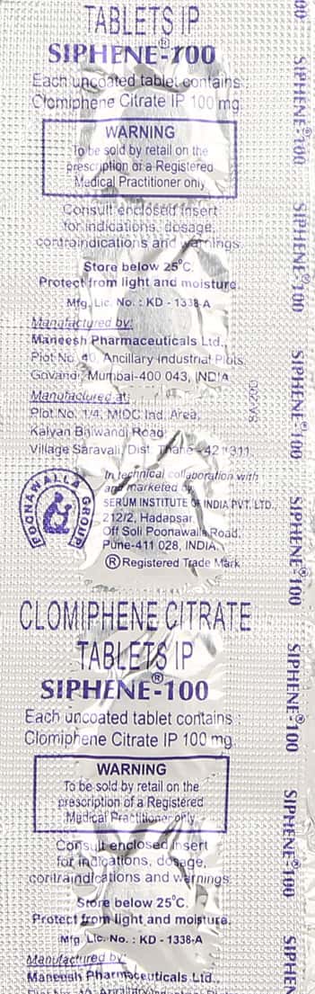 Siphene 100mg Tablets