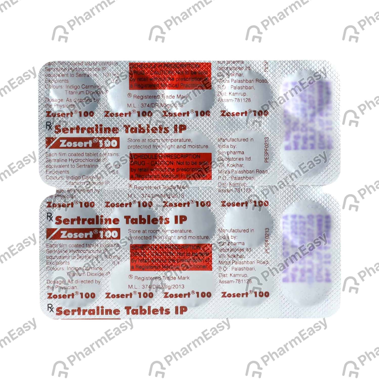Zosert 100mg Tablets