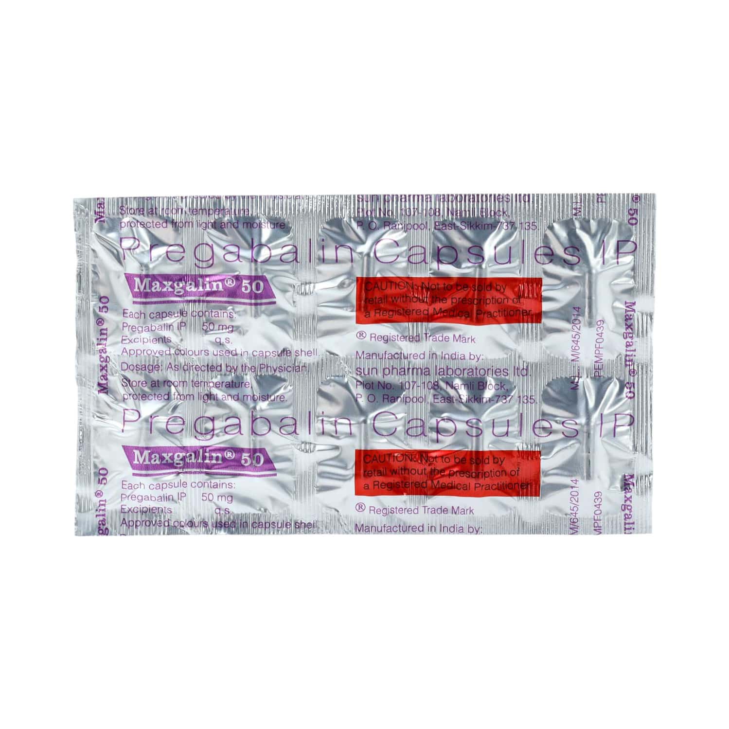 Maxgalin 50mg Tablets