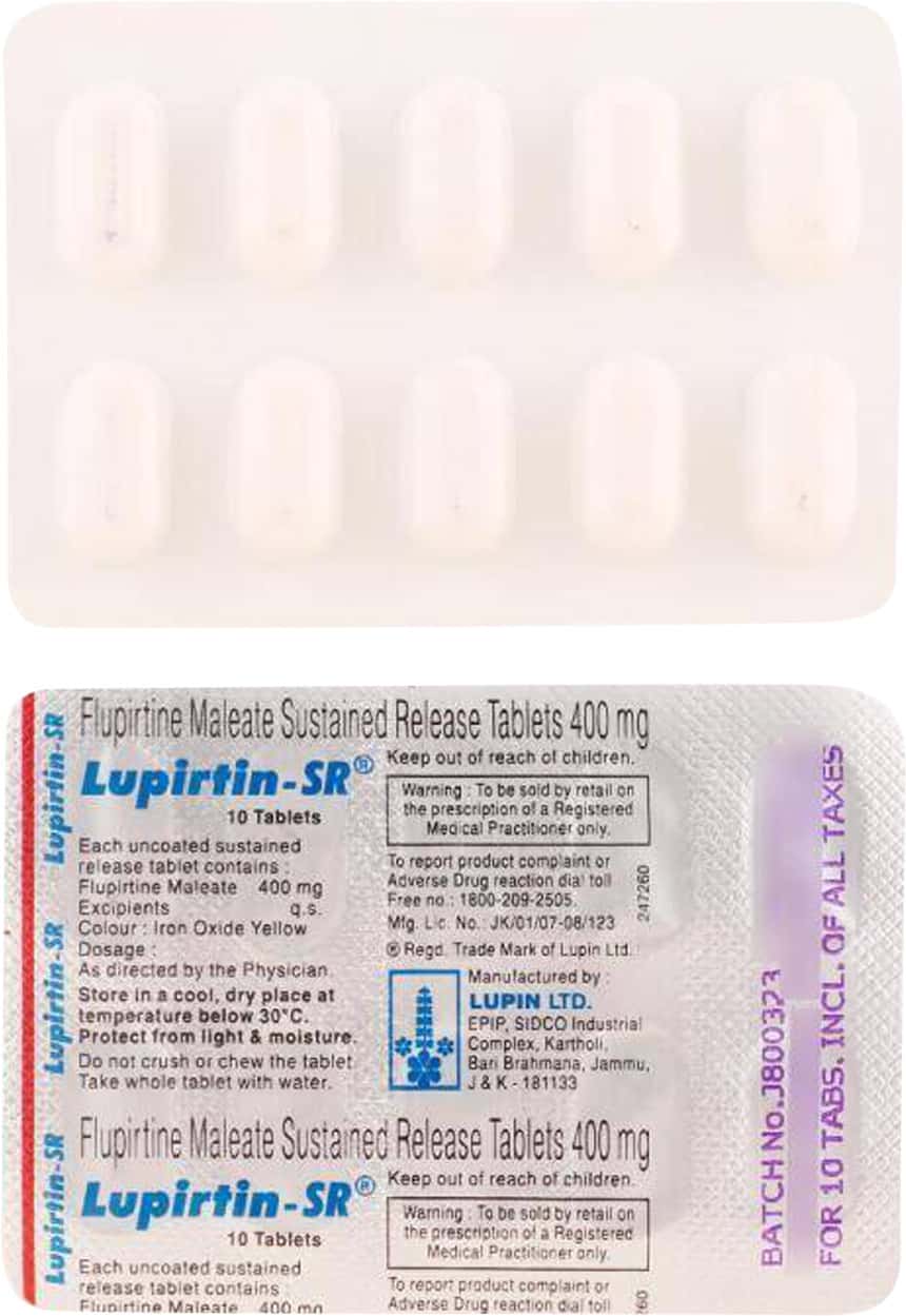 Lupirtin SR 400mg Tablets