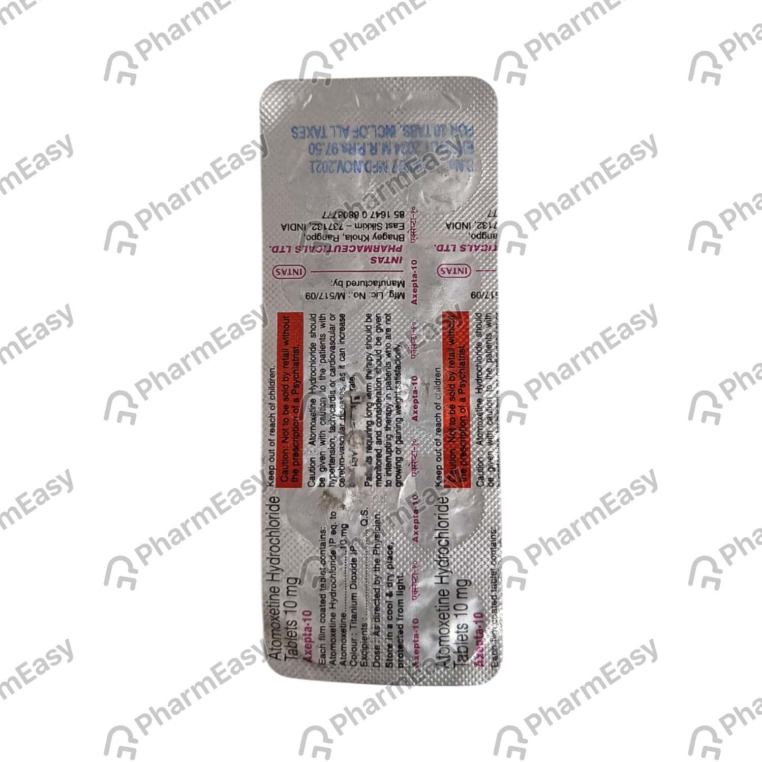 Axepta 10mg Tablets