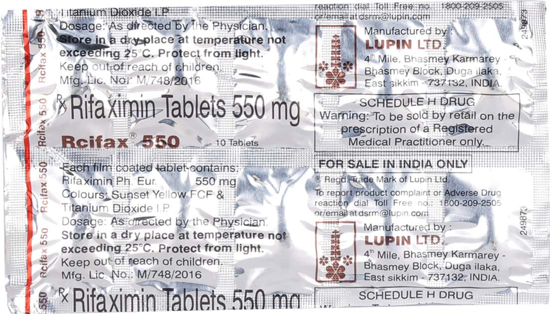 Rcifax 550mg Tablets