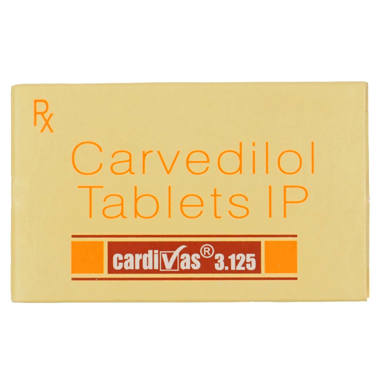 Cardivas 3.125mg Tablets