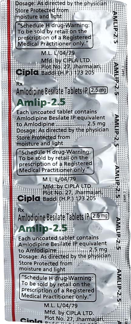 Amlip 2.5mg Tablets