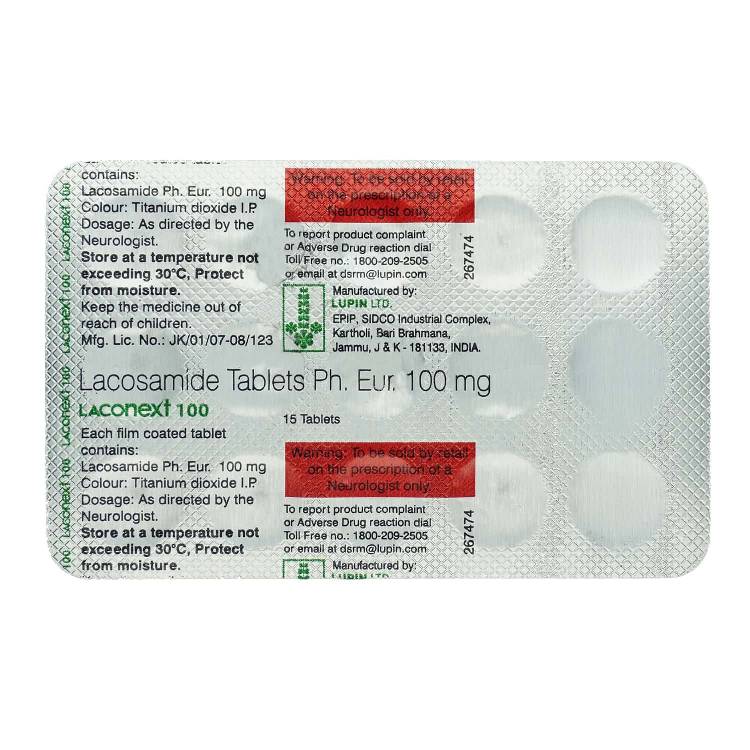 Laconext 100mg Tablets
