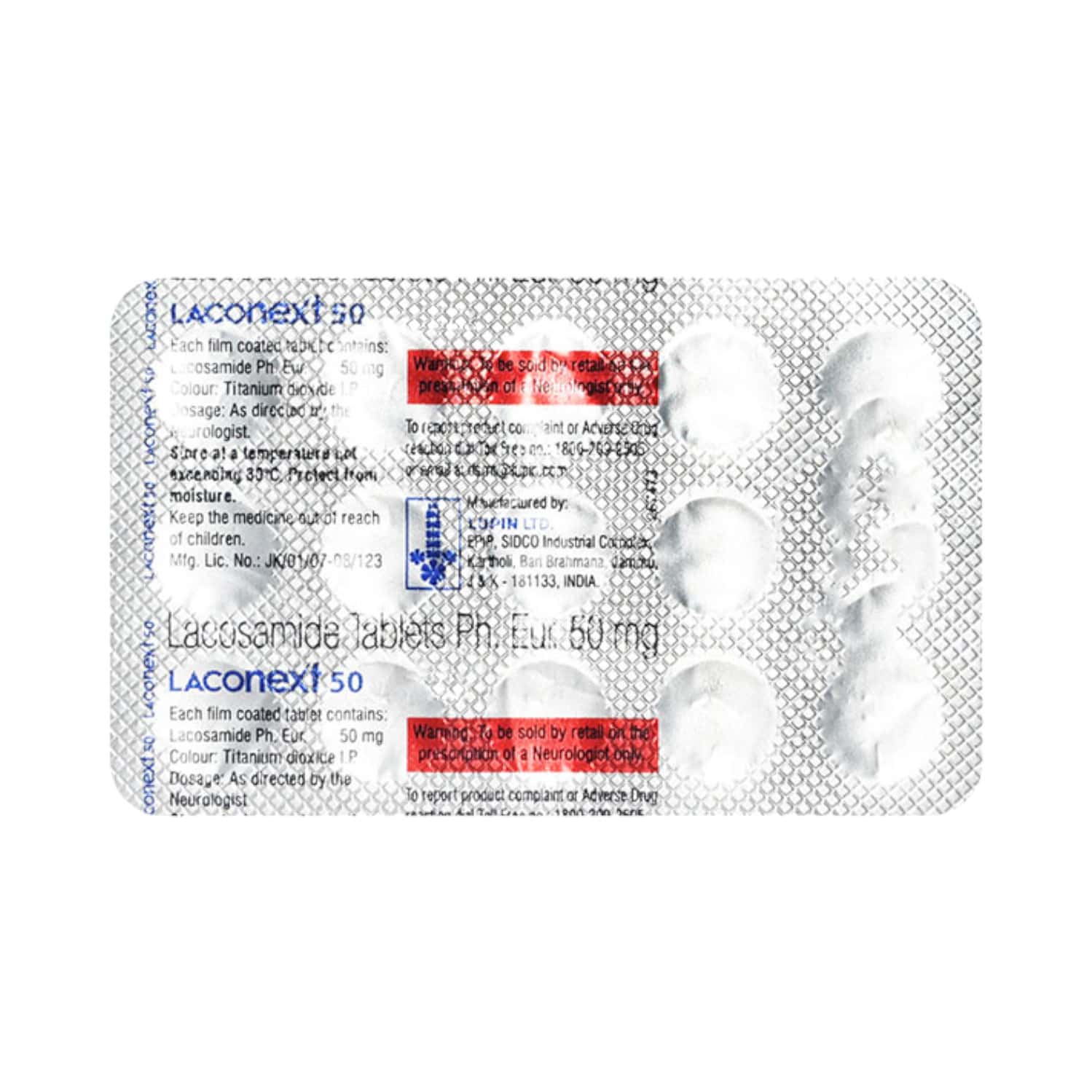 Laconext 50mg Tablets