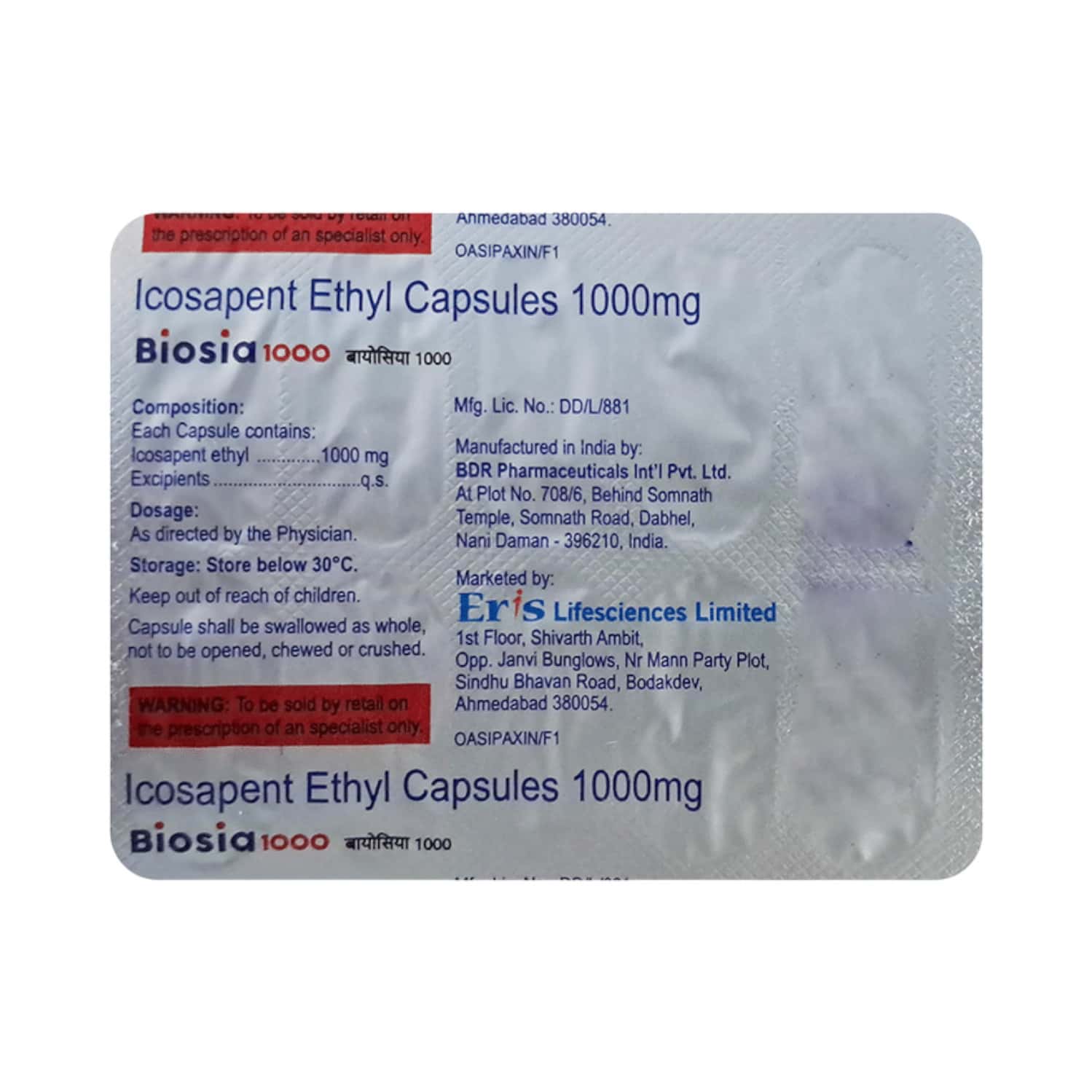 Biosia 1000mg Tablets