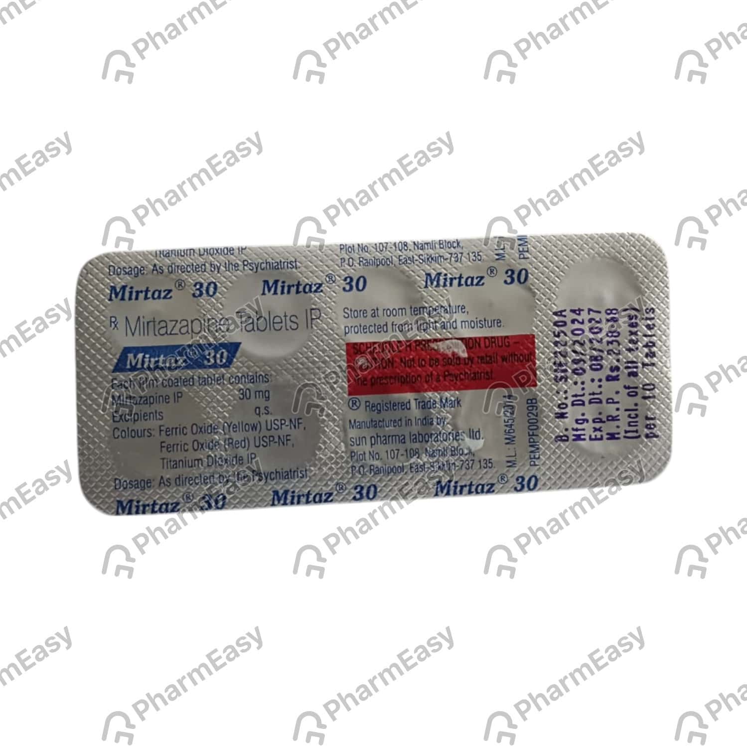 Mirtaz 30mg Tablets