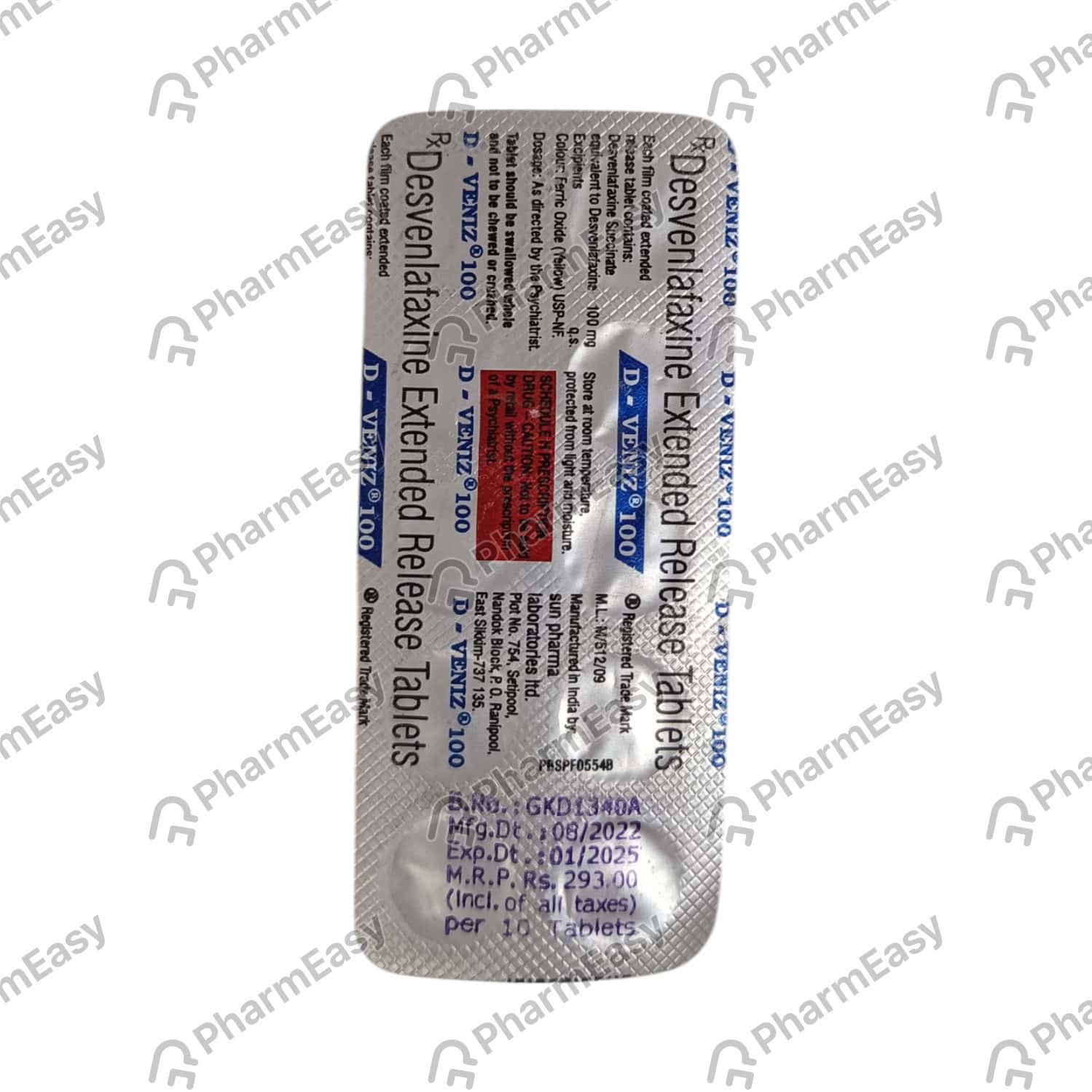D-Veniz 100mg Tablets