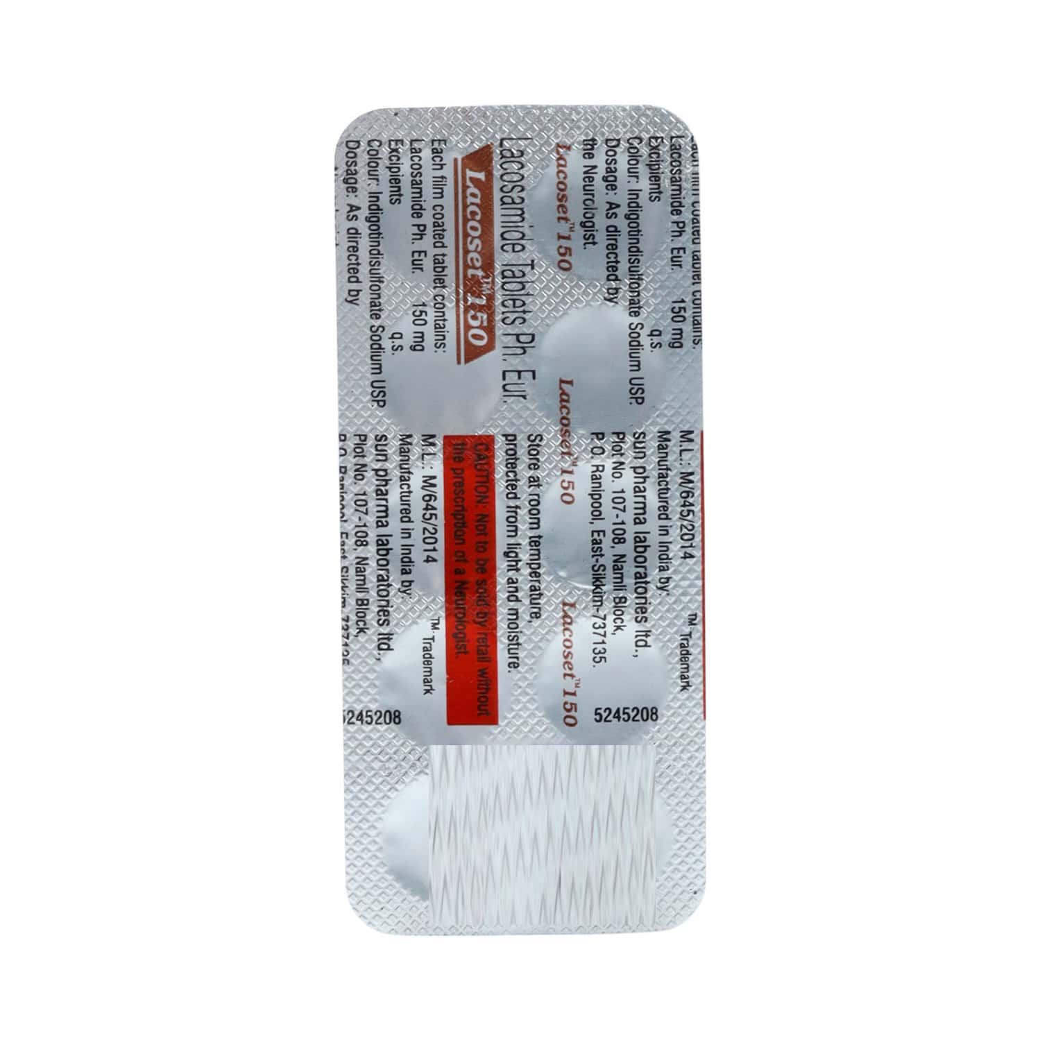 Lacoset 150mg Tablets