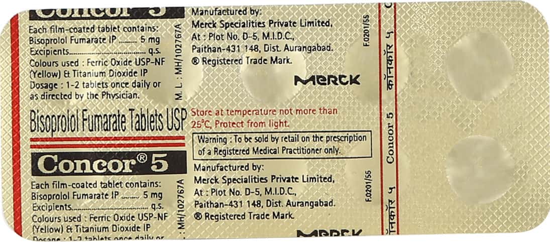 Concor 5mg Tablets