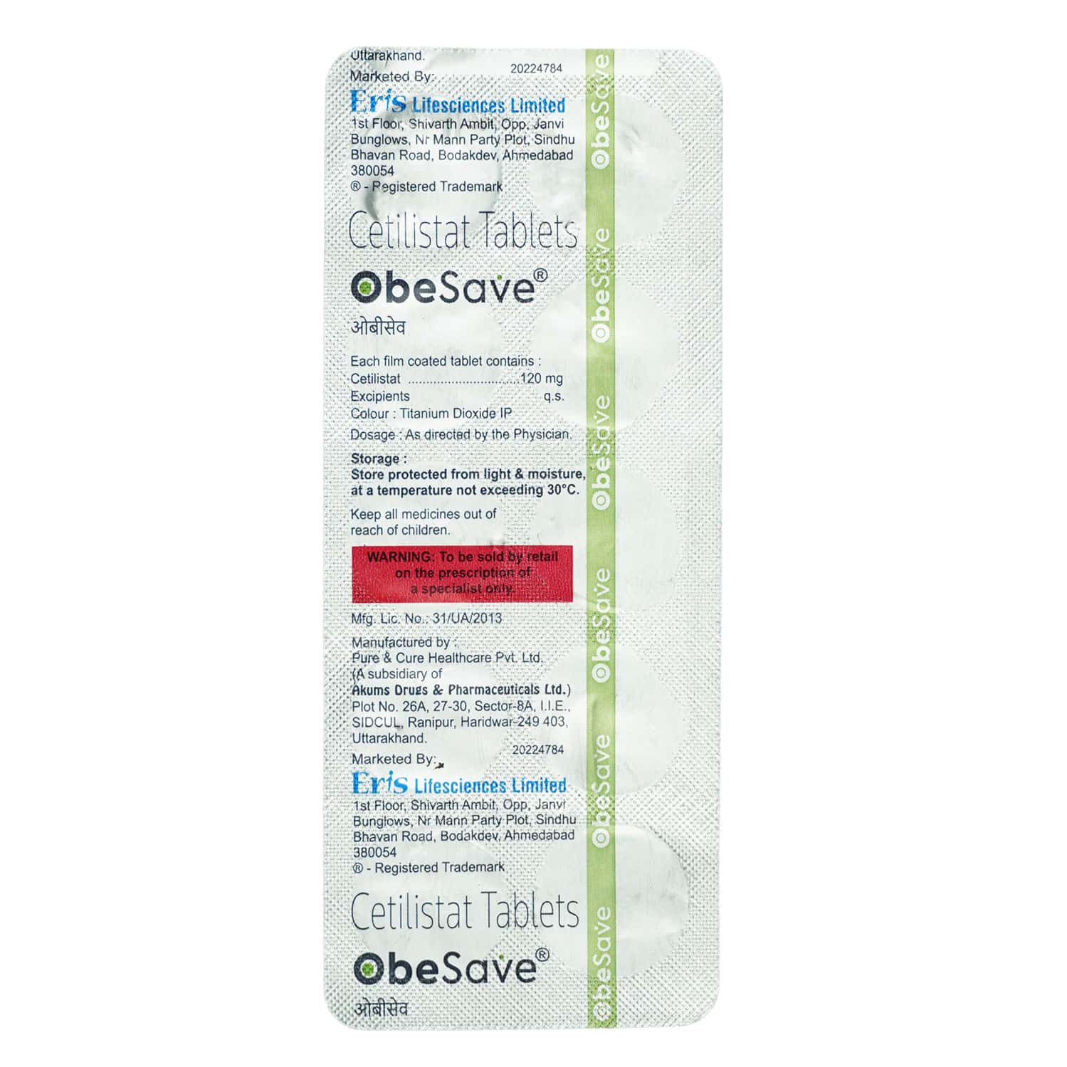 Obesave 120mg Tablets