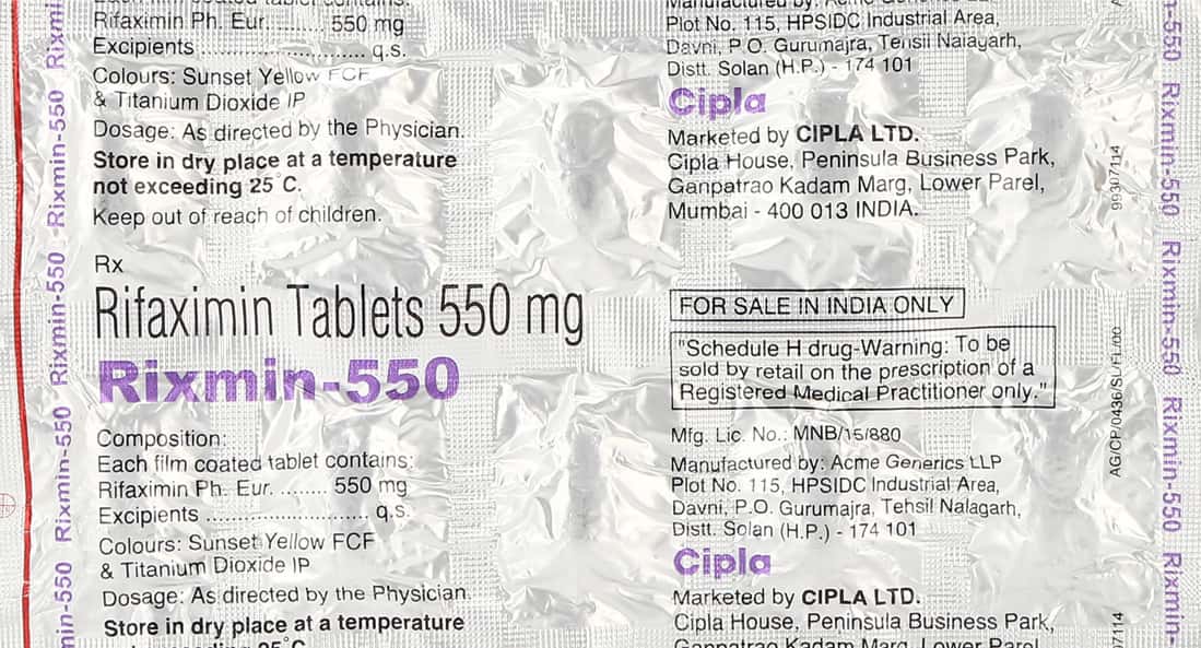 Rixmin 550mg Tablets