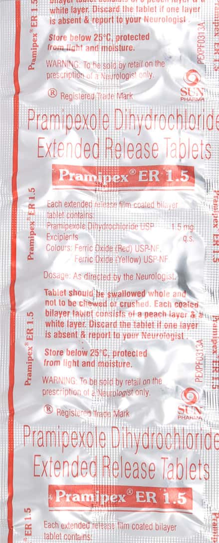 Pramipex Er 1.5mg Tablets