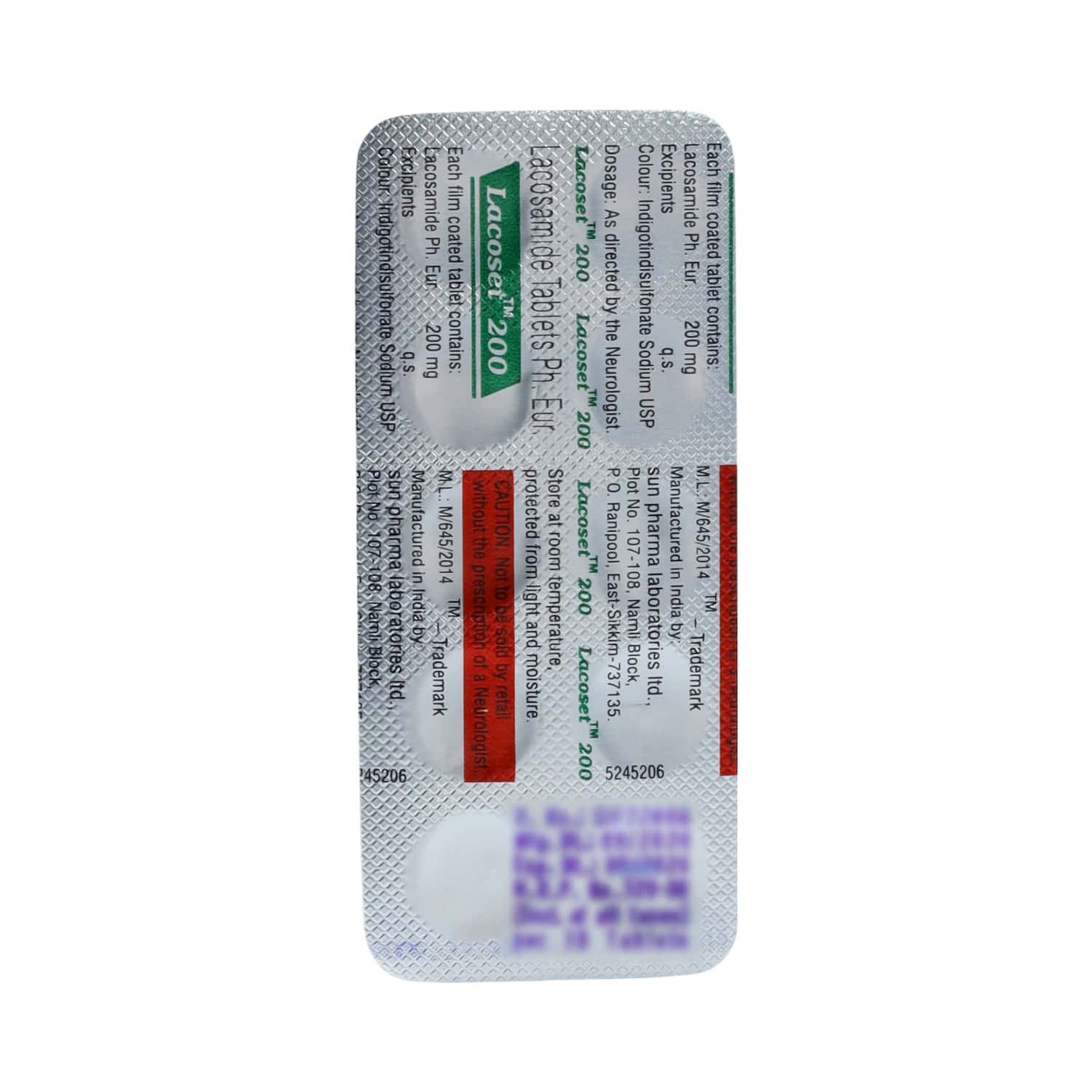 Lacoset 200mg Tablets