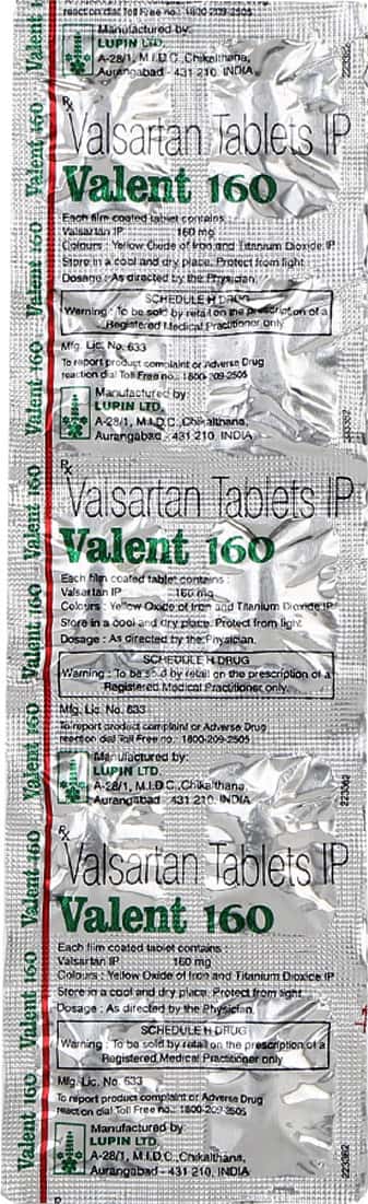 Valent 160mg Tablets
