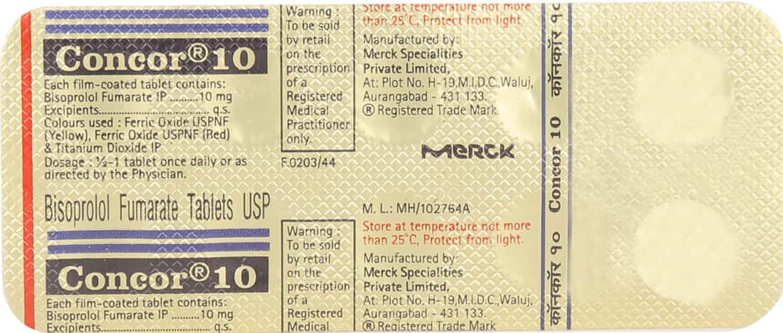 Concor 10mg Tablets