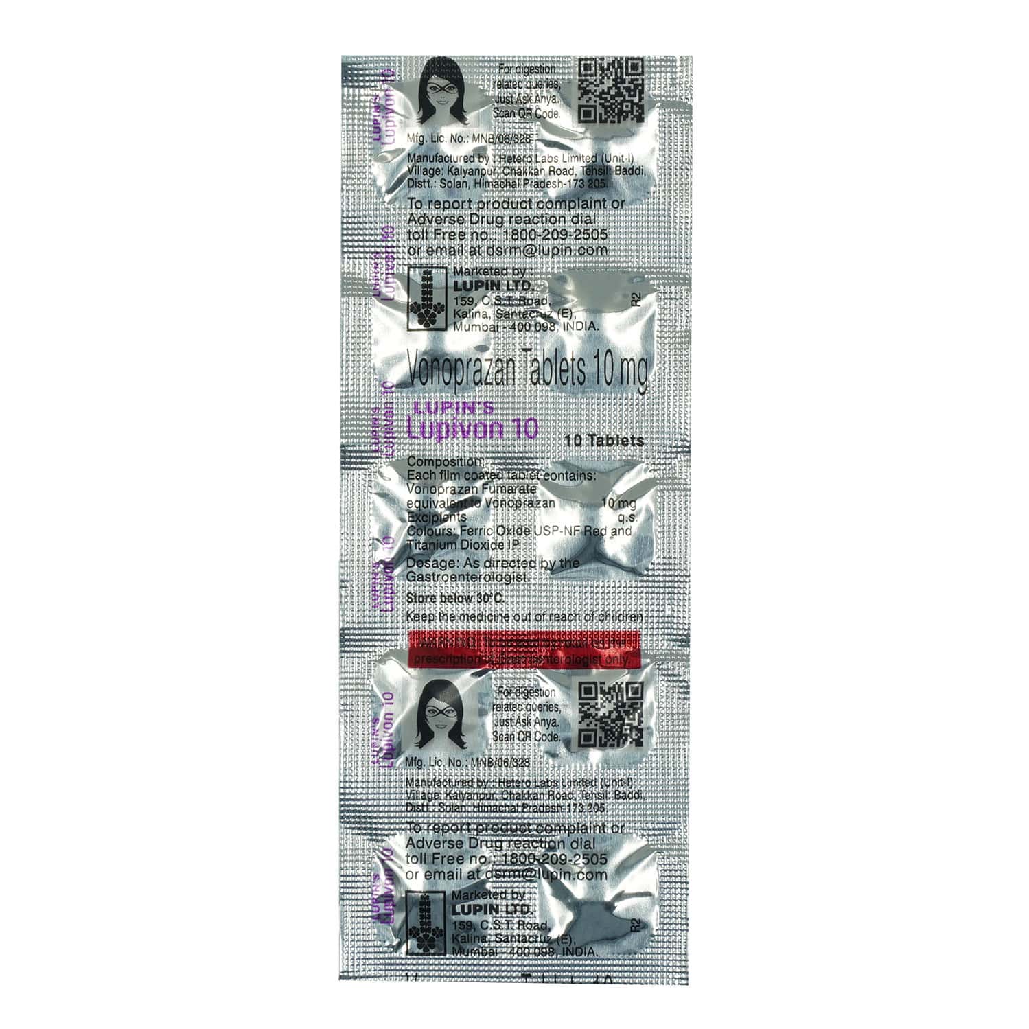 Lupivon 10mg Tablets