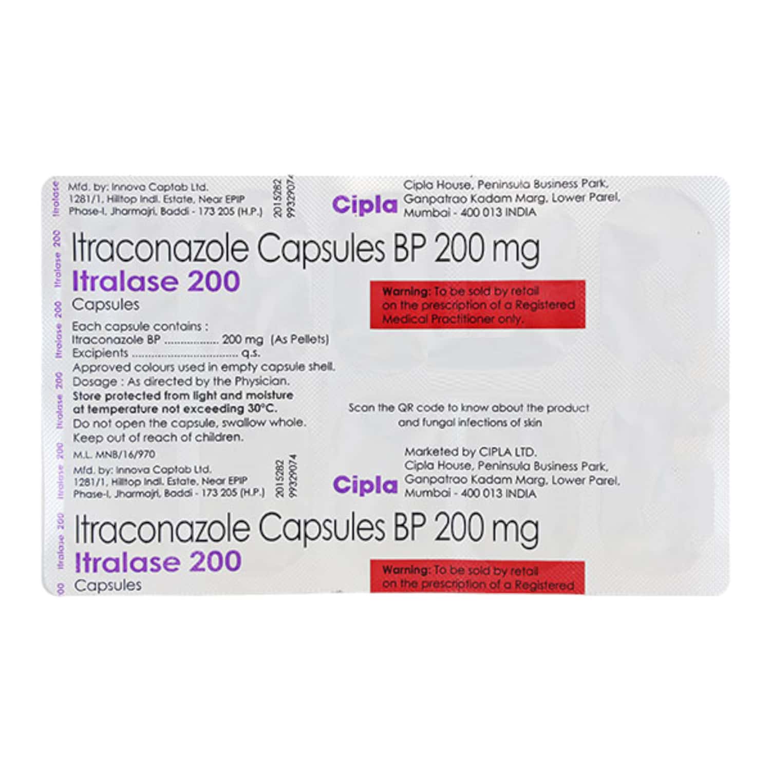 Itralase 100mg Tablets