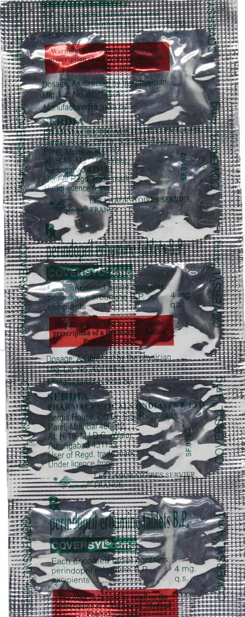 Coversyl 4mg Tablets