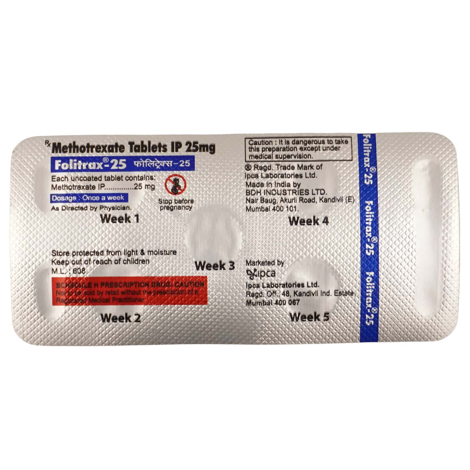 Folitrax 25mg Tablets