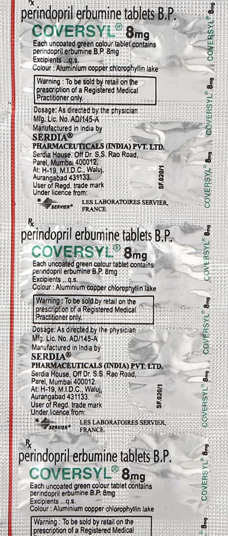 Coversyl 8mg Tablets