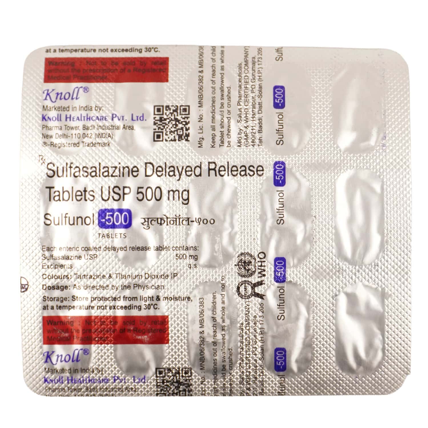 Sulfunol 500mg Tablets