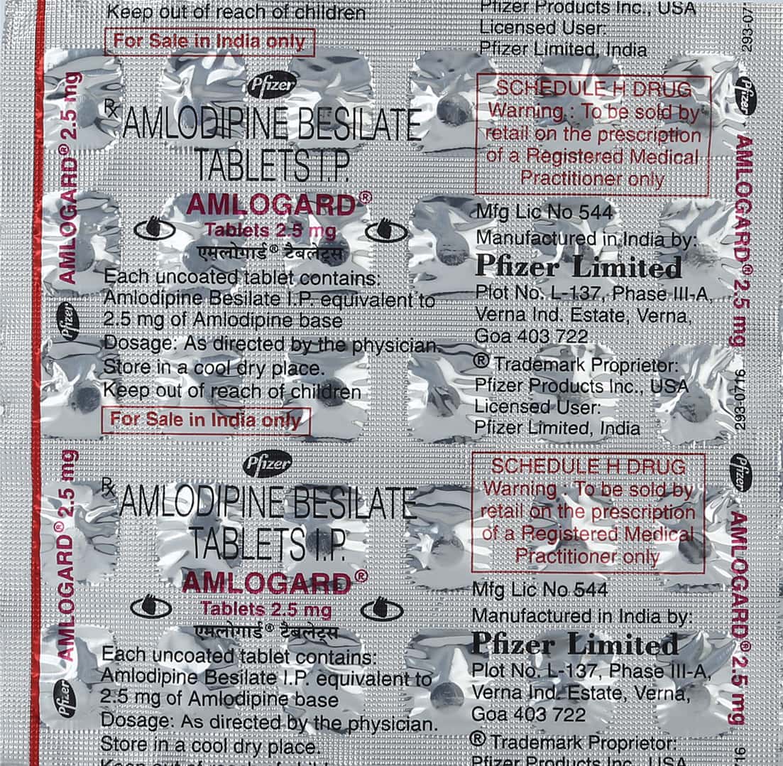Amlogard 2.5mg Tablets