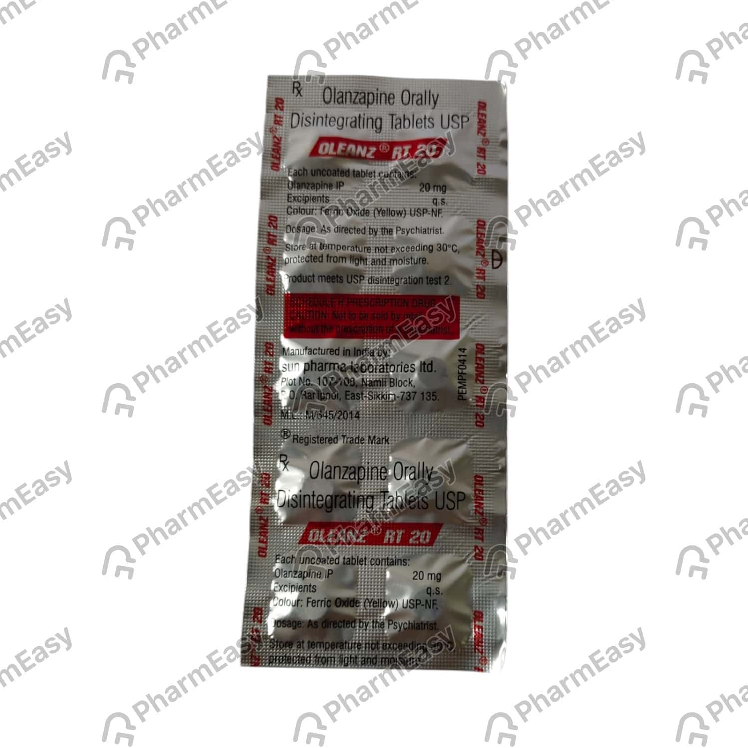 Oleanz Rt 20mg Tablets