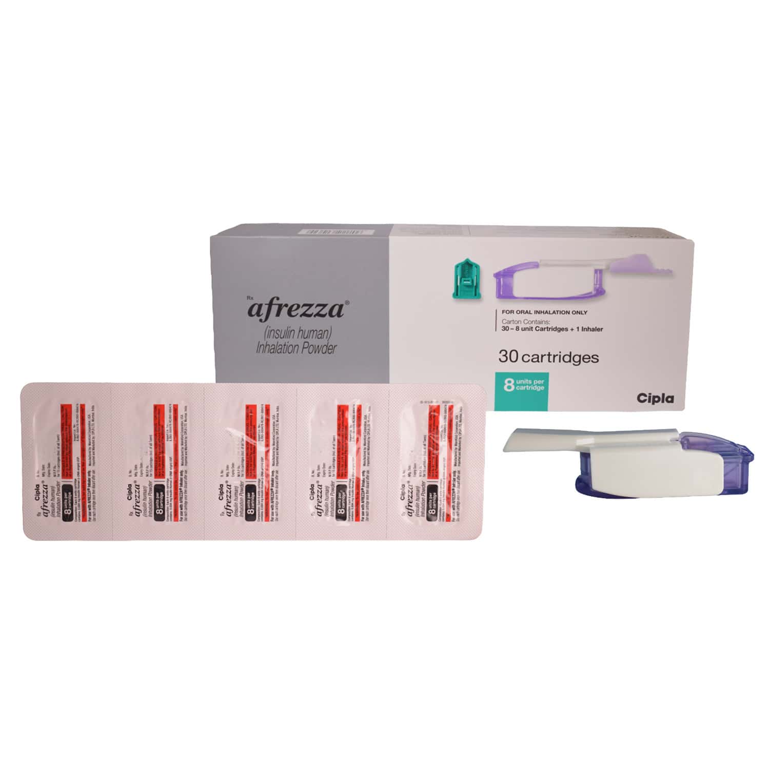Afrezza 8mg U30 S Cartridg+Inh Tablets