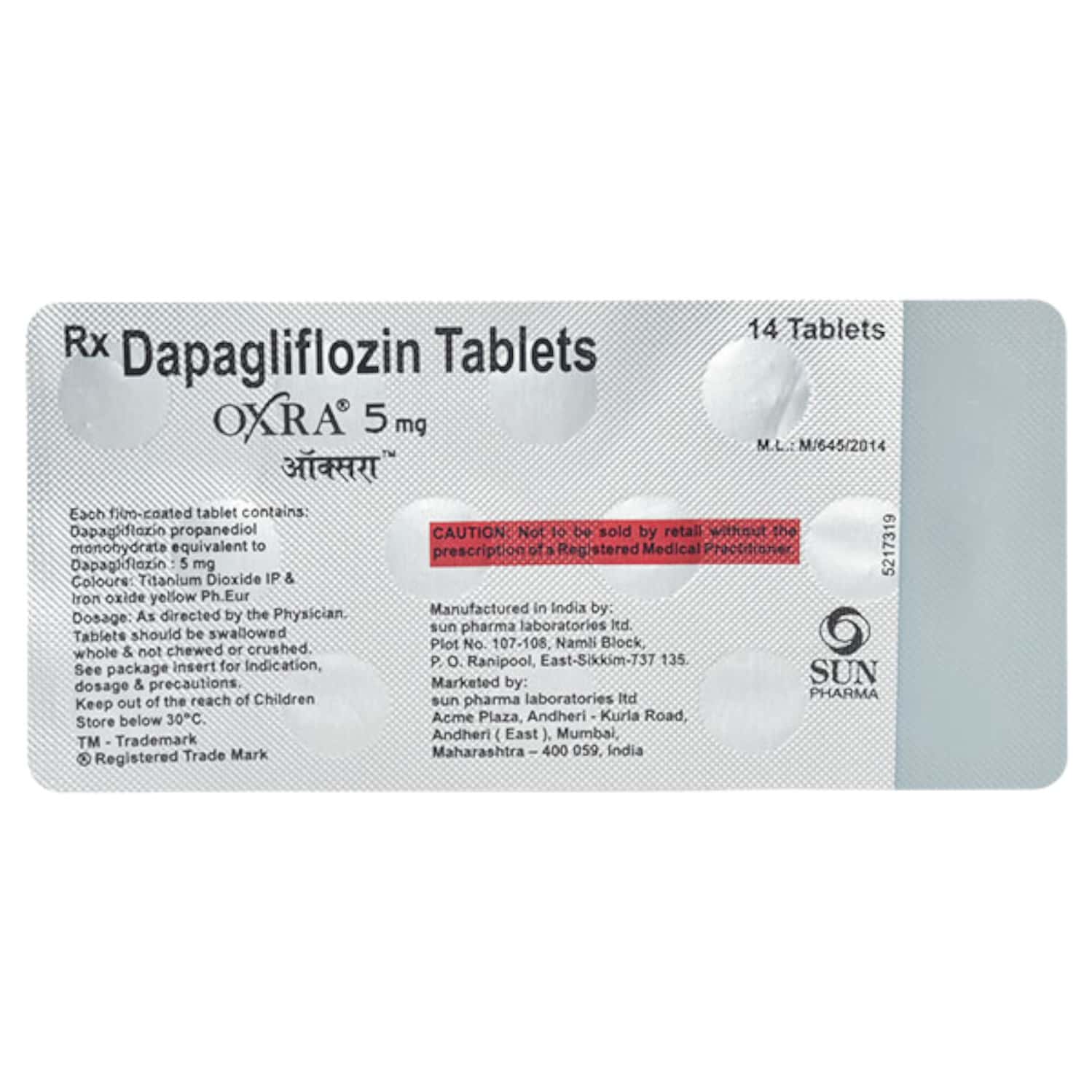 Oxra 5mg Tablets