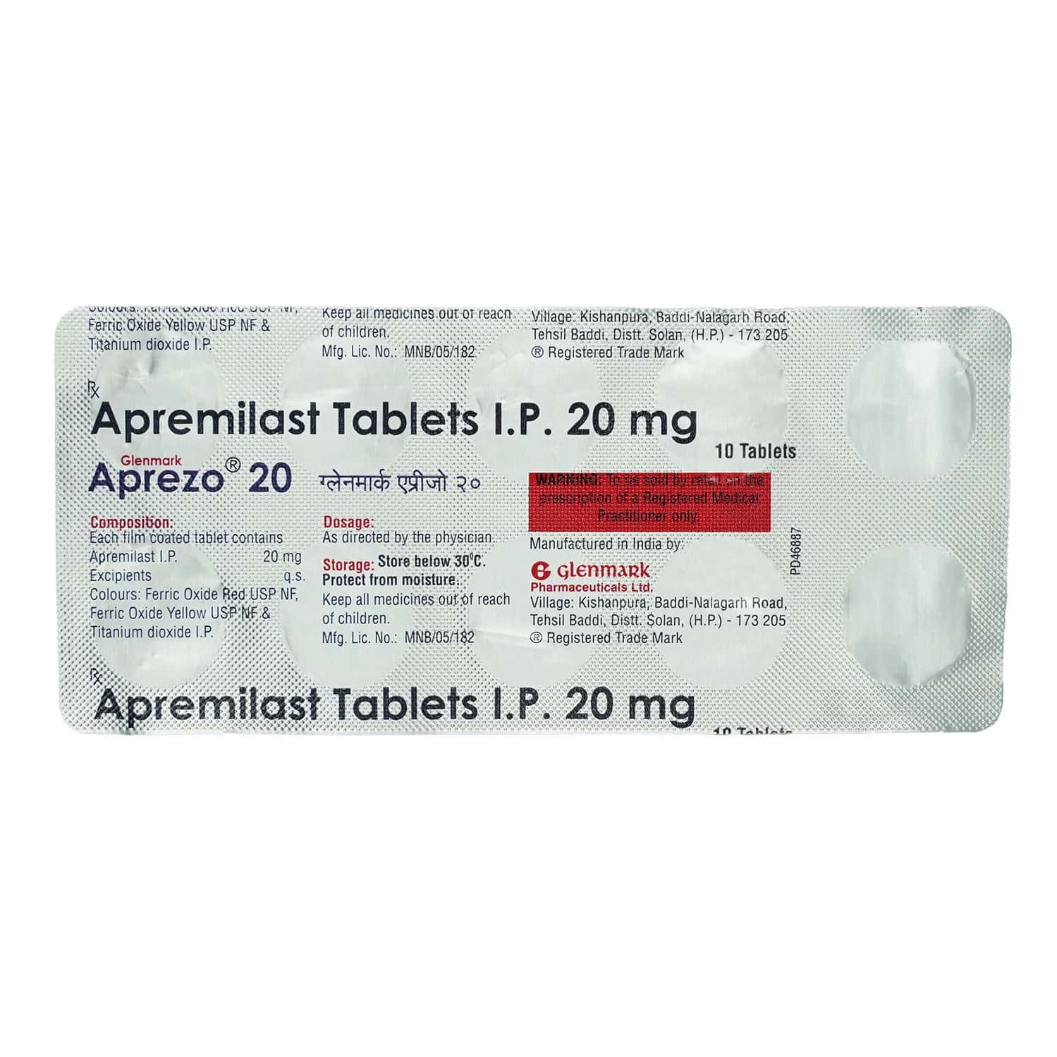 Aprezo 20mg Tablets